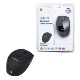 Logilink | Maus Laser Bluetooth mit 5 Tasten | Bluetooth Laser Mouse | wireless | Black