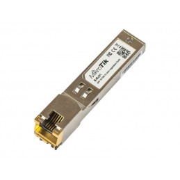 MikroTik | S-RJ01 | SFP | Copper | RJ-45 | 10/100/1000 Mbit/s | Maximum transfer distance 100 m | 0 to +85C