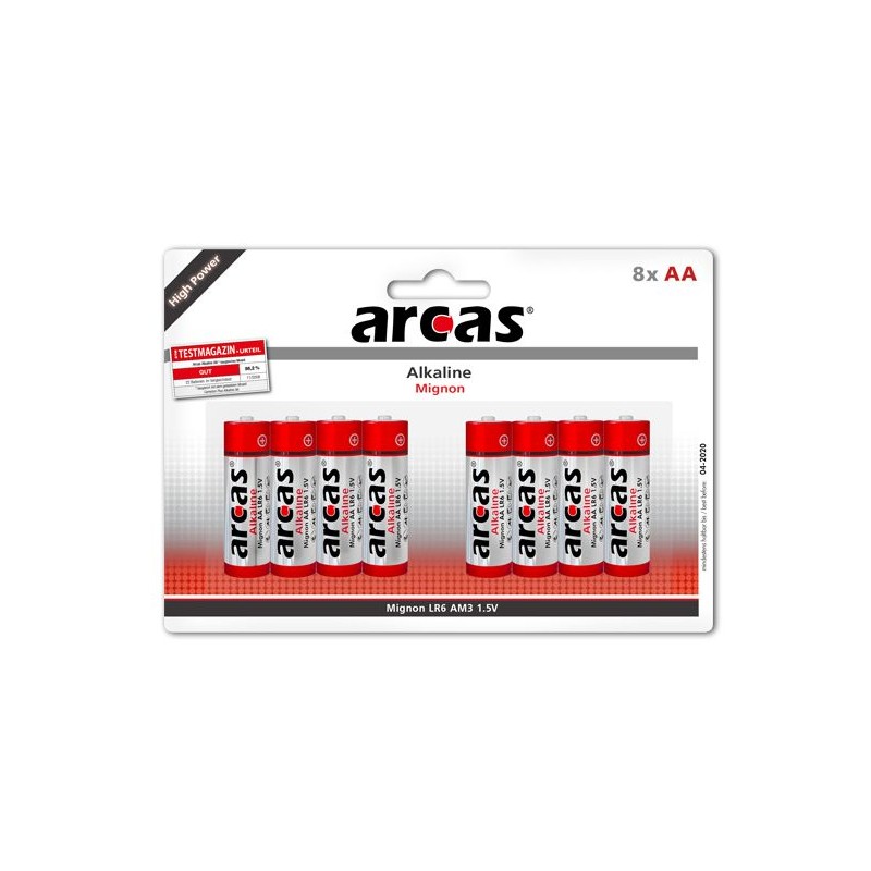 Arcas | AA/LR6 | Alkaline | 8 pc(s)