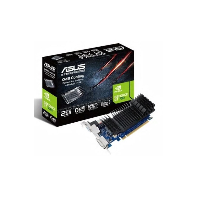 Asus | GF GT730-SL-2GD5-BRK | NVIDIA | 2 GB | GeForce GT 730 | GDDR5 | Cooling type Passive | DVI-D ports quantity 1 | HDMI port