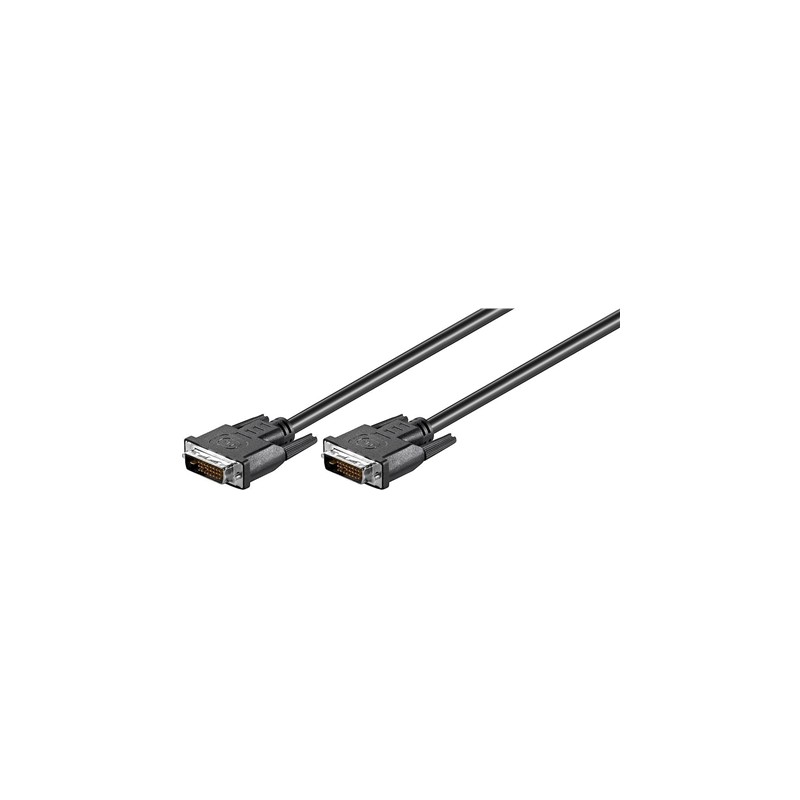 Goobay | Black | DVI-D male Dual-Link (24+1 pin) | DVI-D male Dual-Link (24+1 pin) | DVI to DVI | 1.8 m