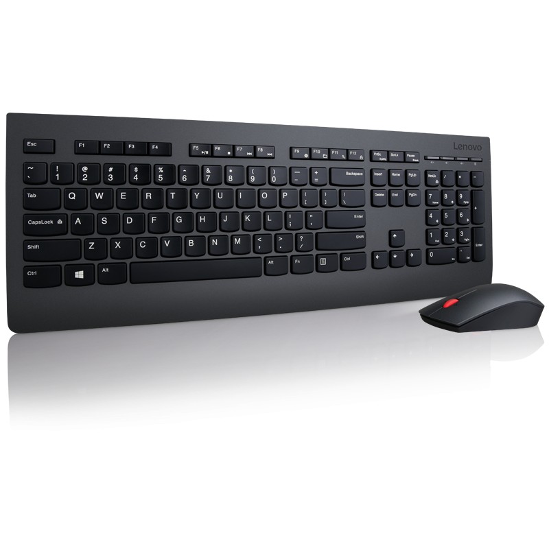 Lenovo | Professional | Professional Wireless Keyboard and Mouse Combo - US English with Euro symbol | Keyboard and Mouse Set | 