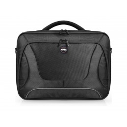 PORT DESIGNS | Courchevel | Fits up to size 15.6 " | Messenger - Briefcase | Black | Shoulder strap