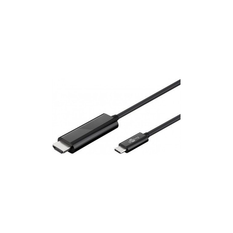 Goobay | Black | USB-C male | HDMI male (type A) | USB-C to HDMI | 1.8 m