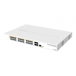 MikroTik | CRS328-24P-4S+RM Gigabit Ethernet POE/POE+ router/switch | Managed L3 | Rackmountable | 1 Gbps (RJ-45) ports quantity