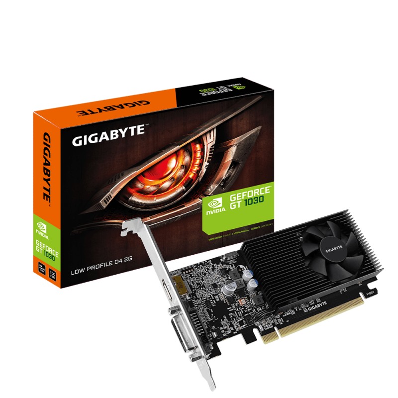 Gigabyte | GV-N1030D4-2GL 1.0 | NVIDIA | 2 GB | GeForce GT 1030 | DDR4 | DVI-D ports quantity 1 | HDMI ports quantity 1 | PCI Ex