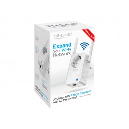 TP-LINK | Extender with AC Passthrough | TL-WA860RE | 10/100 Mbit/s | Ethernet LAN (RJ-45) ports 1 | 802.11n | 2.4GHz | Wi-Fi da