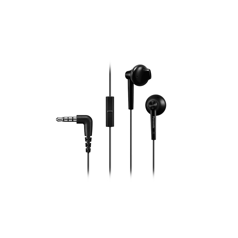 Panasonic | Headphones | RP-TCM55E-K | Wired | In-ear | Microphone | Black