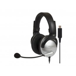 Koss | Gaming headphones | SB45 USB | Wired | On-Ear | Microphone | Noise canceling | Silver/Black