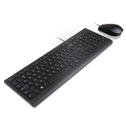 Lenovo | Essential | Essential Wired Keyboard and Mouse Combo - Lithuanian | Black | Keyboard and Mouse Set | Wired | EN/LT | Bl