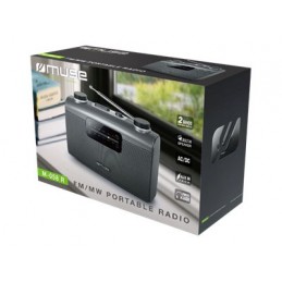 Muse | Portable radio | M-058R | AUX in | Black