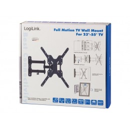 Logilink BP0016 TV Wall mount, 23"-55", tilt +15 -15 ,swievel +-90 , 395mm | Logilink