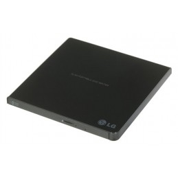 H.L Data Storage | Ultra Slim Portable DVD-Writer | GP57EB40 | Interface USB 2.0 | DVD R/RW | CD read speed 24 x | CD write spee