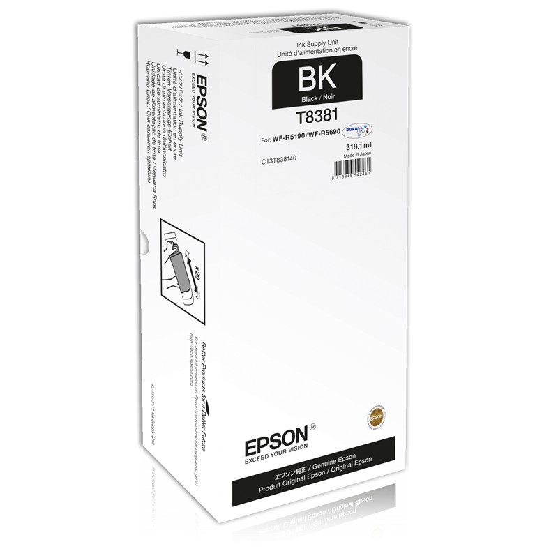 Epson XL Ink Supply Unit | WorkForce Pro WF-R5xxx series | Black