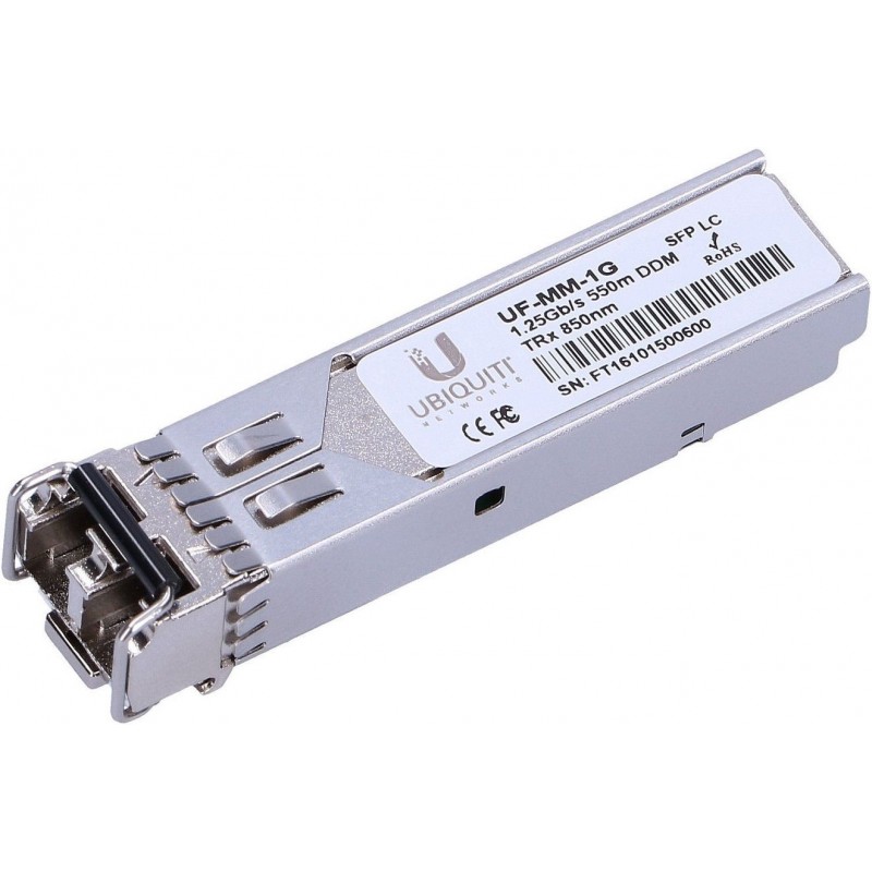 Ubiquiti | UF-MM-1G | SFP | Multi-Mode Fiber | Dual LC | 10/100/1000 Mbit/s | Wavelength 850 nm | Maximum transfer distance 550 