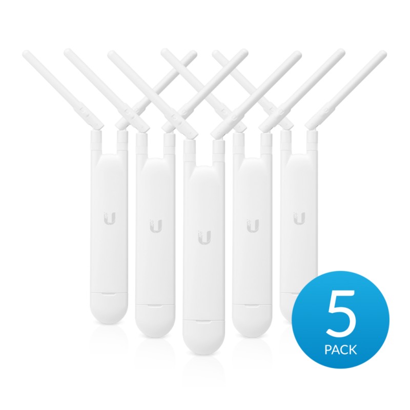 Ubiquiti | UniFi | UAP-AC-M-5Pack Mesh Access Point | 802.11ac | 2.4/5 | 867 Mbit/s | 10/100/1000 Mbit/s | Ethernet LAN (RJ-45) 