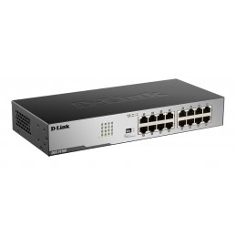 D-Link | 16-Port Gigabit Unmanaged Desktop Switch | DGS-1016D | Unmanaged | Desktop