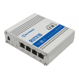 Industrial Router | RUTX10 | 802.11ac | 867 Mbit/s | 10/100/1000 Mbit/s | Ethernet LAN (RJ-45) ports 4 | Mesh Support No | MU-Mi