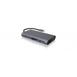 Icy Box IB-DK4040-CPD USB Type-C DockingStation with two video interfaces | Raidsonic