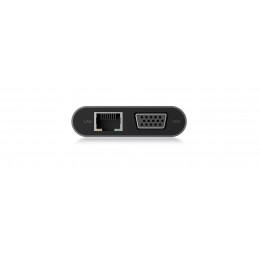 Icy Box IB-DK4040-CPD USB Type-C DockingStation with two video interfaces | Raidsonic
