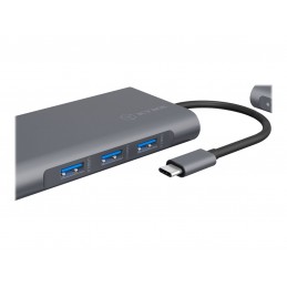Icy Box IB-DK4040-CPD USB Type-C DockingStation with two video interfaces | Raidsonic