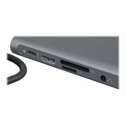 Icy Box IB-DK4040-CPD USB Type-C DockingStation with two video interfaces | Raidsonic