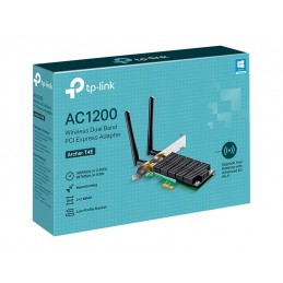 TP-LINK Archer T4E Dual Band PCI Express Adapter 2.4GHz/5GHz, 802.11ac, 300+867 Mbps, 2xDetachable antennas