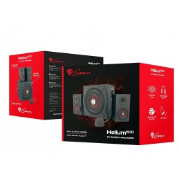 GENESIS Helium 610BT Computer Speakers, Wired, Bluetooth, Black | Genesis | Helium 610BT | Bluetooth | Red/Black | Computer Spea