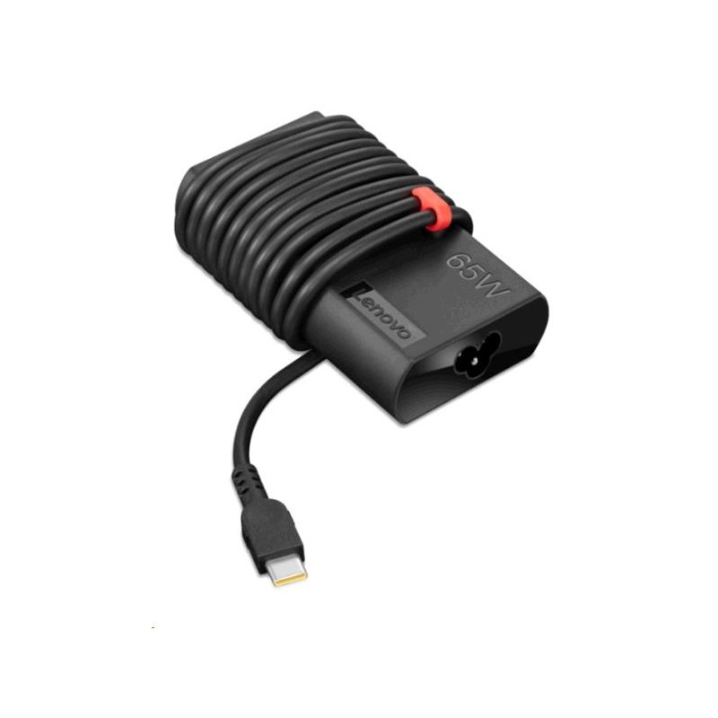 Lenovo | ThinkPad | 65W Slim | The ThinkPad 65W Slim AC Adapter USB Type-C is the new adapter designed with slimmer size and cab