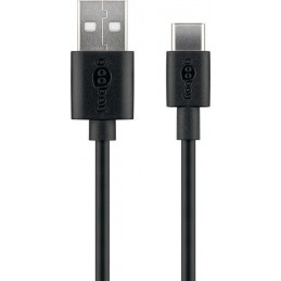 Goobay 59122 USB 2.0 cable (USB-C to USB A), black | Goobay | USB-C to USB-A