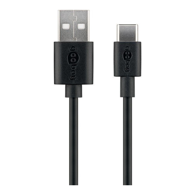 Goobay 59122 USB 2.0 cable (USB-C to USB A), black | Goobay | USB-C to USB-A