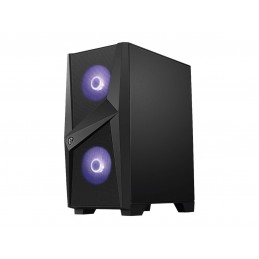 MSI MAG FORGE 100M PC Case, Mid-Tower, USB 3.2, Black | MSI | MAG FORGE 100M | Black | ATX | Power supply included No