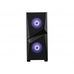 MSI MAG FORGE 100M PC Case, Mid-Tower, USB 3.2, Black | MSI | MAG FORGE 100M | Black | ATX | Power supply included No