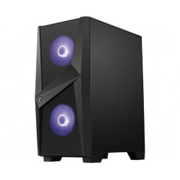 MSI MAG FORGE 100M PC Case, Mid-Tower, USB 3.2, Black | MSI | MAG FORGE 100M | Black | ATX | Power supply included No