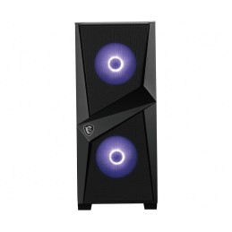 MSI MAG FORGE 100M PC Case, Mid-Tower, USB 3.2, Black | MSI | MAG FORGE 100M | Black | ATX | Power supply included No