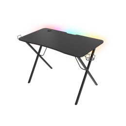 Genesis Holm 200 RGB Gaming Desk, Black | Genesis