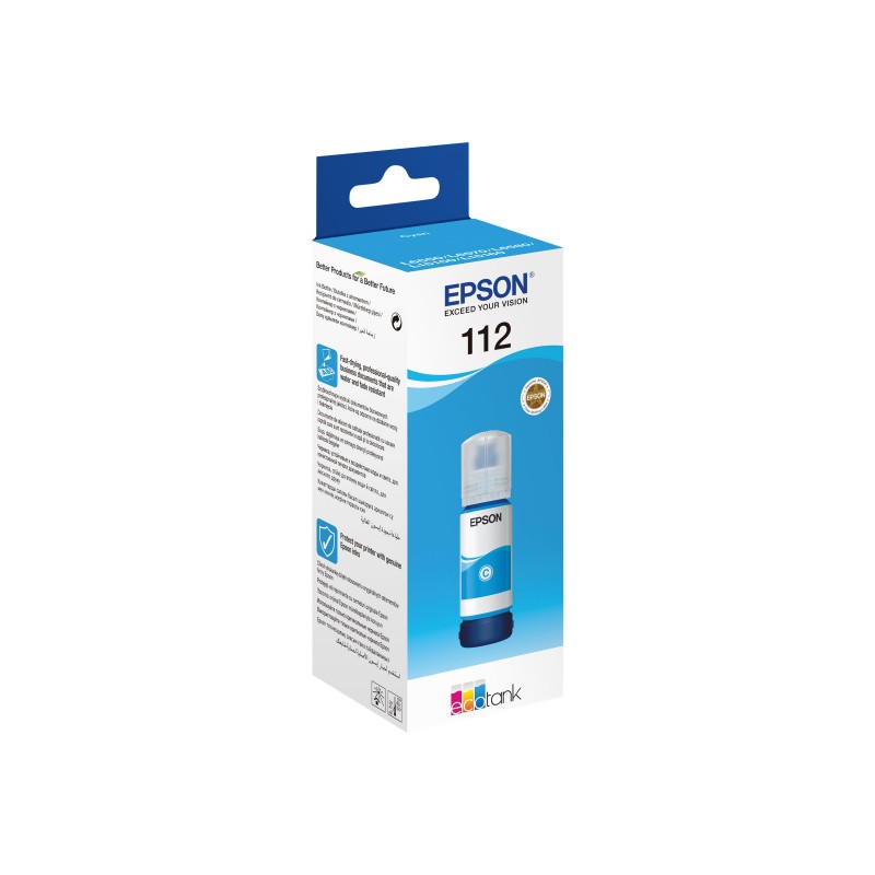 Epson 112 EcoTank Pigment | C13T06C24A | Ink Bottle | Cyan