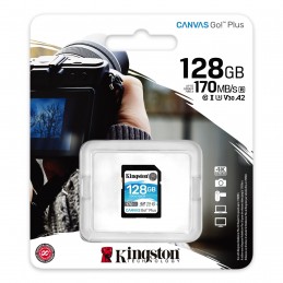 Kingston | Canvas Go! Plus | 128 GB | SD | Flash memory class 10