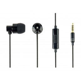 Gembird | Metal earphones with microphone "Paris" | Built-in microphone | 3.5 mm | Black