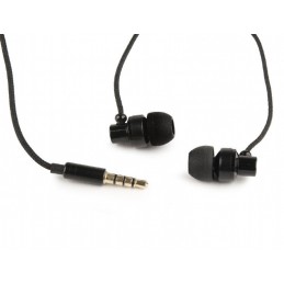 Gembird | Metal earphones with microphone "Paris" | Built-in microphone | 3.5 mm | Black