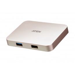 Aten | USB-C 4K Ultra Mini Dock with Power Pass-through | USB 3.0 (3.1 Gen 1) Type-C ports quantity 1 | USB 3.0 (3.1 Gen 1) port