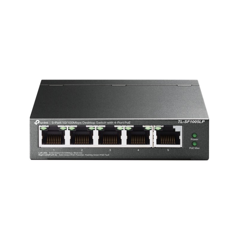 TP-LINK | Switch | TL-SF1005LP | Unmanaged | Desktop | 10/100 Mbps (RJ-45) ports quantity 5 | PoE ports quantity 4 | Power suppl