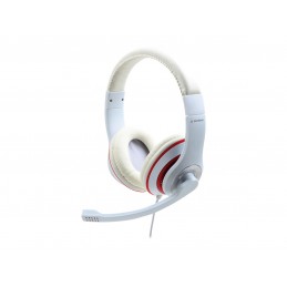 Gembird | Stereo Headset | MHS 03 WTRD | 3.5 mm | Headset | White with Red Ring