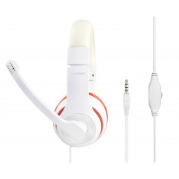 Gembird | Stereo Headset | MHS 03 WTRD | 3.5 mm | Headset | White with Red Ring