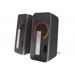 Genesis | Computer Speaker | Helium 100BT RGB | Bluetooth | Silver/Black | Gaming Speakers | Wireless connection