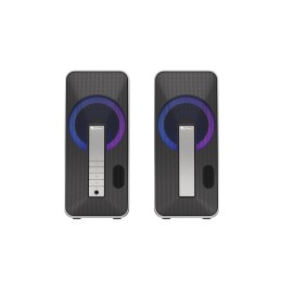 Genesis | Computer Speaker | Helium 100BT RGB | Bluetooth | Silver/Black | Gaming Speakers | Wireless connection