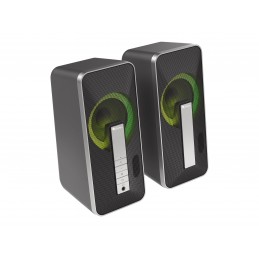 Genesis | Computer Speaker | Helium 100BT RGB | Bluetooth | Silver/Black | Gaming Speakers | Wireless connection