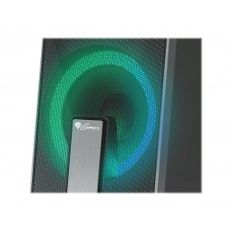 Genesis | Computer Speaker | Helium 100BT RGB | Bluetooth | Silver/Black | Gaming Speakers | Wireless connection
