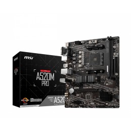 MSI | A520M PRO | Processor family AMD | Processor socket AM4 | DDR4 | Memory slots 2 | Chipset AMD A | Micro ATX