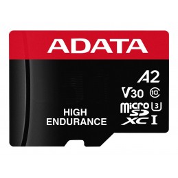 ADATA | AUSDX128GUI3V30SHA2-RA1 Memory Card | 128 GB | MicroSDXC | Flash memory class 10 | Adapter